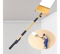 Set di scatole piatte per cartongesso - Strumento professionale in lega di alluminio da 24 cm, con manico estensibile, per fango, stucco e raschietto