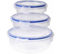 Set di scatole porta pranzo Excellent Houseware 024000670 Plastica Rotonda 40