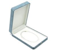 Set di scatole portagioie, organizer in velluto for perle, collane, braccialetti, anelli, orecchini e spille, elegante scatola for donna Conservazione dei gioielli(Blauw,18.3 * 26.2 * 5.3cm)
