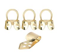 Set di Scelte di Dito in Metallo - INDICE 3PCS + Pollice per PC per Chitarra, U & Banjo Player in Eleg D (GOLD)