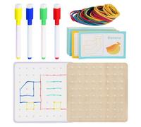Set di schede geografiche | Forme matematiche per ragazzi | Schede modello e elastici figure Forma STEM Puzzle Rompicapo per bambini