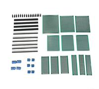 Set di schede per esperimenti PCB 48P con schede FR4 su entrambi i lati, terminali a vite, pali in nylon e connettori di intestazione pin
