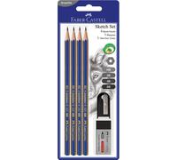 Set di schizzi in grafite Faber Castell Goldfaber di alta qualità, confezione da