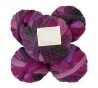 Set di sciarpa, scialle e cappello in lana Duan Dye arcobaleno, 500 g, tessuti a mano - Accessori lavorati a maglia colorati for tutte le stagioni(22color)