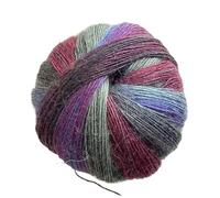 Set di sciarpa, scialle e cappello in lana Duan Dye arcobaleno, 500 g, tessuti a mano - Accessori lavorati a maglia colorati for tutte le stagioni(46color)