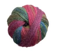 Set di sciarpa, scialle e cappello in lana Duan Dye arcobaleno, 500 g, tessuti a mano - Accessori lavorati a maglia colorati for tutte le stagioni(42color)
