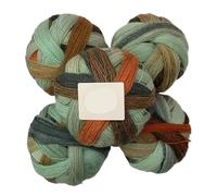 Set di sciarpa, scialle e cappello in lana Duan Dye arcobaleno, 500 g, tessuti a mano - Accessori lavorati a maglia colorati for tutte le stagioni(05color)