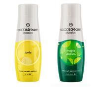 Set di sciroppi SODASTREAM Tonic + Mojito per distributori di soda, 2 pezzi.