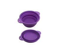 Set di scolapasta pieghevole per frutta e verdura, in silicone, colino scolapasta per lavello da cucina