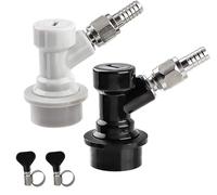 Set di scollegamento con blocco a sfera, 1 paio di robusti fusti di gas e liquidi con raccordi MFL, barrette a gas da 5/16 '' e liquidi da 1/4 '', connettori per fusti a prova di perdite per birra