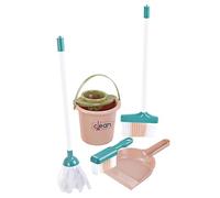 Set di scopa e pulizia per bambini piccoli, set di scopa e mocio per bambini, scopa e set di pulizia per bambini piccoli, include aspirapolvere vero lavoro, scopa, flacone spray per