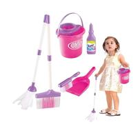 Set di scopa e pulizia per bambini - Strumenti di giocattoli, kit di finzione | Housekeeping Finge Play Strumenti per la pulizia Set Funzione di gioco set per ragazze e ragazzi di età superiore ai 3 a