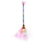 Set di scopa magica per Halloween, con luce a LED, per la decorazione della stanza, accessori per cosplay (rosso, A)