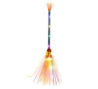 Set di scopa magica per Halloween, con luce a LED, per la decorazione della stanza, accessori per cosplay (giallo, A)