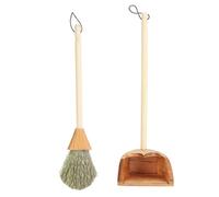 Set di Scopa per Bambole in Miniatura Set Realistico Adorabile Squisito Forniture per la Pulizia delle Pulizie per camere domestiche per 1: 6 Bambole Decorazione in Legno
