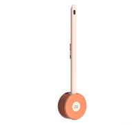 Set di scopino e portascopino in silicone compatibile con camper, con testina a 360 gradi e fessura di ventilazione per asciugatura, adatto per WC e lavabi (rosa)