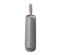 Set di scopino per WC con setole in TPR per montaggio a parete, per una pulizia semplificata del bagno (grigio oro)