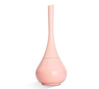 Set di scopino per WC con supporto - Design completamente chiuso, spazzola staccabile, vaso elegante, strumento essenziale per la pulizia del WC del bagno (colore: rosa)