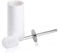 Set di scopino per WC resistente con manico in acciaio inox, per bagno, include supporto, strumento essenziale per la pulizia della casa