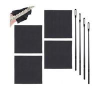 Set di scovolini per flauto nero, 5 pezzi di panni per la pulizia con 5 pezzi di bastoncini per la pulizia del flauto per flauto dolce, flauto traverso, panno per la pulizia per la cura del tuo