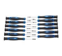 Set Di Screwdriver Di Precisione Draper 12 Pezzi Con Manici In Gomma 28118