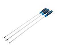 Set Di Screwdriver Extra Lungo Con Impugnatura Morbida 450Mm 3 Pezzi 32603