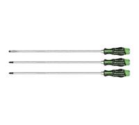 Set Di Screwdriver Extra-Lungo Hammer-Thru Hi-Vis Verde 450Mm 3Pc AK4942HV