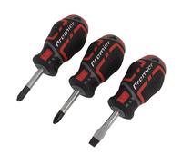 Set Di Screwdriver Sealey 3 Pezzi GripMAX® Stubby AK4328