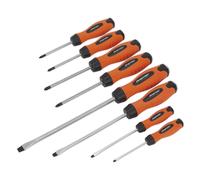 Set Di Screwdriver Sealey 8 Pezzi Hammer-Thru Hi-Vis Arancione HV004