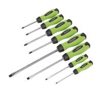 Set Di Screwdriver Sealey 8 Pezzi Hammer-Thru Hi-Vis Verde HV002