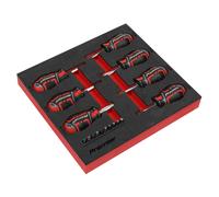 Set Di Screwdriver Stubby Sealey 17pc GripMAX® AK4371