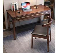 Set di scrivania e sedia in legno massello, scrivania moderna per casa e ufficio con sedia, struttura robusta per uno spazio di lavoro produttivo