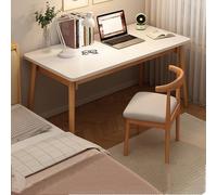Set di scrivania e sedia per casa e ufficio, grande tavolo da gioco con angoli arrotondati, pannelli spessi, facile da montare per studio e lavoro, mobili perfetti per camera da letto