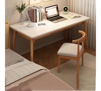Set di scrivania e sedia per casa e ufficio, grande tavolo da gioco con angoli arrotondati, pannelli spessi, facile da montare per studio e lavoro, mobili perfetti per camera da letto