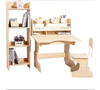 Set di scrivania e sedia regolabile, tavolo da studio ergonomico con scrivania inclinata, libreria scolastica per ragazzi e ragazze, perfetto per lo spazio di lavoro domestico e l'apprendimento degli