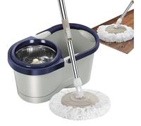 Set di secchiello per - Mop automatico per la pulizia della casa | Mop rotante automatico, mop rotante con scolapiatti, scopa per la pulizia che risparmia mano