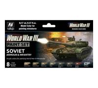 Set Di Seconda Guerra Mondiale Soviet Armour & Fanteria VALLEJO 70221 8x17ml IN