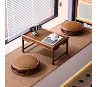 Set di sedie da pavimento e tavolo da tè in bambù, design senza gambe in stile giapponese, per soggiorno, finestra a golfo, balcone, comfort