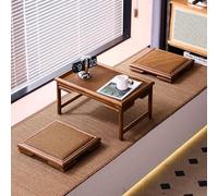 Set di sedie da pavimento e tavolo da tè in bambù, design senza gambe in stile giapponese, per soggiorno, finestra a golfo, balcone, comfort