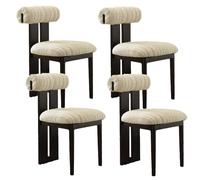 Set di sedie da pranzo in legno, sedie imbottite da cucina e sala da pranzo con gambe in legno massello, per ristoranti, sale studio e spazi abitativi