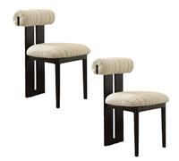 Set di sedie da pranzo in legno, sedie imbottite da cucina e sala da pranzo con gambe in legno massello, per ristoranti, sale studio e spazi abitativi