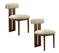 Set di sedie da pranzo in legno, sedie imbottite da cucina e sala da pranzo con gambe in legno massello, per ristoranti, sale studio e spazi abitativi