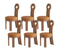 Set di sedie da pranzo moderne della metà del secolo, comode sedie laterali imbottite con cuscini rotondi, in legno massello, disponibili in 2, 4 o 6 pezzi, ideali per la decorazione della cucina e