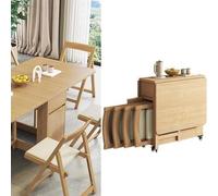 Set di sedie da pranzo moderne di metà secolo, in pelle PU e cuscino in legno massello, mobili eleganti per sala da pranzo, cucina, soggiorno, camera da letto, studio