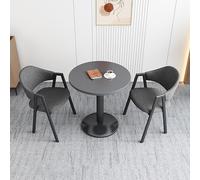Set Di Sedie Da Pranzo Moderne per Trattative Commerciali, Tavolo Rotondo Da Caffè, Reception, Soggiorno, Balcone, Combinazione