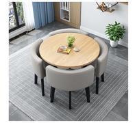Set di sedie e scrivania per reception minimalista, eleganti set di tavolini da caffè, tavoli da pranzo rotondi a 4 posti, adatti per uffici, case e appartamenti(#12,80cm/31.5in)