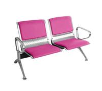 Set di sedie per sala d'attesa, panca da reception a 2 posti con braccioli e schienali, in pelle PU resistente, per aziende, ospedali e spazi pubblici