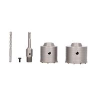 Set di segale in cemento professionale set 5 pezzi pesanti per trapano in muratura YG8 per pareti di mattoni Strutture di cemento Strutture Silver 65mm 80mm 110mm