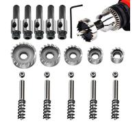 Set Di Seghe A Per Taglio Metalli | 5 Pezzi Fresatrici ad Alta Velocità e Resistente all'Usura | Set per a | Per Uomini E Donne Installazione Serrature Lavoro Lamiera Interno