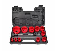 SET DI SEGHE A TASCA BIMETALLICHE AWTOOLS, 15 PEZZI, 19-76 mm